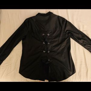 Women’s LoveCrazy size large ribbon button shirt